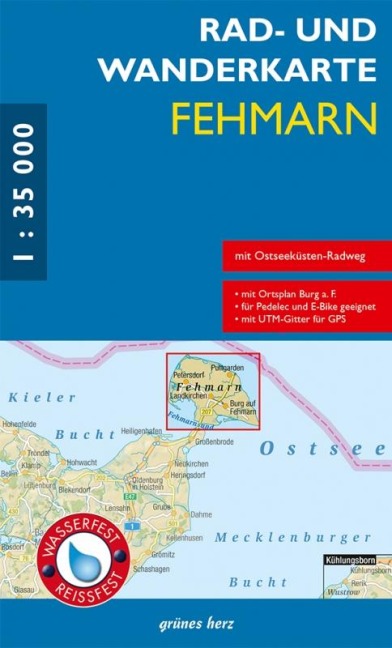 Rad- und Wanderkarte Fehmarn 1:35 000 - 