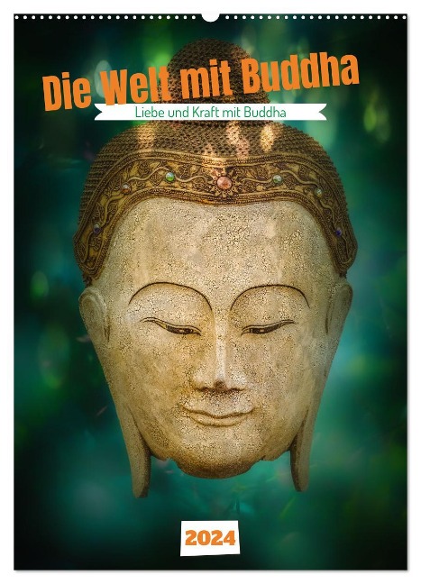 Die Welt mit Buddha (Wandkalender 2024 DIN A2 hoch), CALVENDO Monatskalender - Herzog von Laar am Rhein