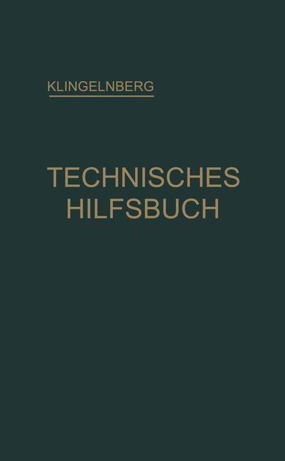 Klingelnberg Technisches Hilfsbuch - Ernst Preger, Rudolf Reindl