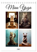 Miau Yoga (Tischkalender 2024 DIN A5 hoch), CALVENDO Monatskalender - Justyna Jaszke JBJart