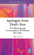 Cover-Bild zum Titel 'Apologies from Death Row' von 'Judy Eaton'