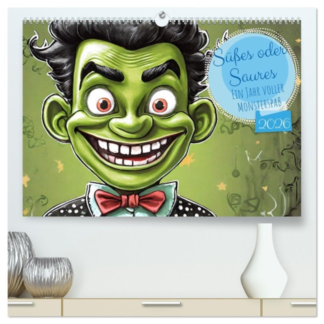 Süßes oder Saures - Ein Jahr voller Monsterspaß (hochwertiger Premium Wandkalender 2026 DIN A2 quer), Kunstdruck in Hochglanz - Sell Pixs:Sell