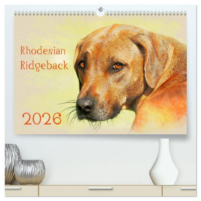 Rhodesian Ridgeback 2026 (hochwertiger Premium Wandkalender 2026 DIN A2 quer), Kunstdruck in Hochglanz - Andrea Redecker