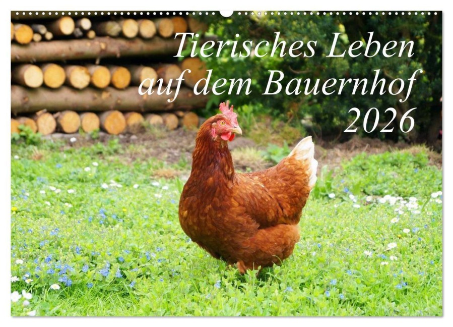 Tierisches Leben auf dem Bauernhof 2026 (Wandkalender 2026 DIN A2 quer), CALVENDO Monatskalender - Steffani Lehmann (Hrsg.