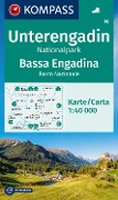 KOMPASS Wanderkarte 98 Unterengadin, Nationalpark / Bassa Engadina, Parco Nazionale 1:40.000 - 