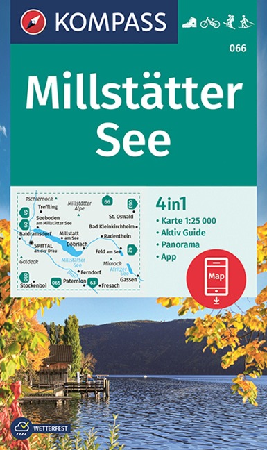 KOMPASS Wanderkarte 066 Millstätter See 1:25.000 - 