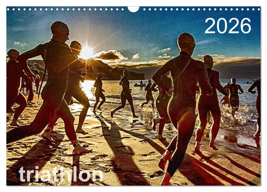 TRIATHLON 2026 (Wandkalender 2026 DIN A3 quer), CALVENDO Monatskalender - Ingo Kutsche