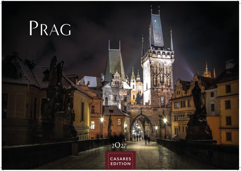 Prag Kalender 2027 - Wandkalender | Fotokalender 35x50cm Grosses Format - Hochwertige Fotos von Prags bekanntesten Bauwerken, historischen Plätzen und malerischen Ecken - 