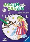 Ravensburger Malen nach Zahlen ab 5 Jahren Zauberwald - 24 Motive - Malheft für Kinder - Nummerierte Ausmalfelder - 