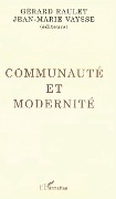 Cover-Bild zum Titel 'Communauté et modernité' von 'Gérard Raulet'