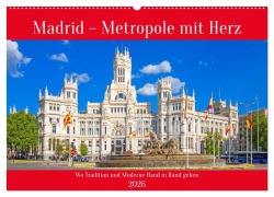 Cover-Bild zum Titel 'Madrid - Metropole mit Herz (Wandkalender 2026 DIN A2 quer), CALVENDO Monatskalender' von 'Christa Kramer'