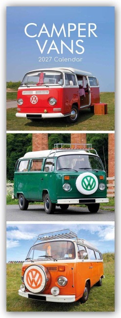 Camper - Camper Vans - Slimline-Kalender 2027 - Gifted Stationery Co. Ltd
