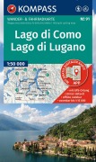 Cover-Bild zum Titel 'KOMPASS Wanderkarte 91 Lago di Como, Lago di Lugano 1:50.000' von ''
