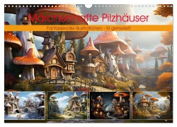Märchenhafte Pilzhäuser (Wandkalender 2025 DIN A3 quer), CALVENDO Monatskalender - Cathrin Illgen