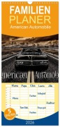 Cover-Bild zum Titel 'Familienplaner 2026 - American Automobile mit 5 Spalten (Wandkalender, 21 x 45 cm) CALVENDO' von 'Chrombacher Chrombacher'