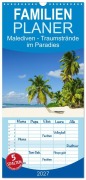 Cover-Bild zum Titel 'Familienplaner 2027 - Malediven - Traumstrände im Paradies mit 5 Spalten (Wandkalender, 21 x 45 cm) CALVENDO' von 'Elisabeth Stanzer'