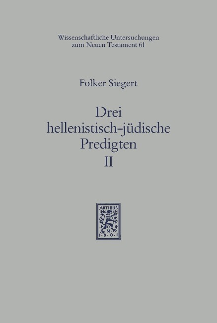 Drei hellenistisch-jüdische Predigten II - 