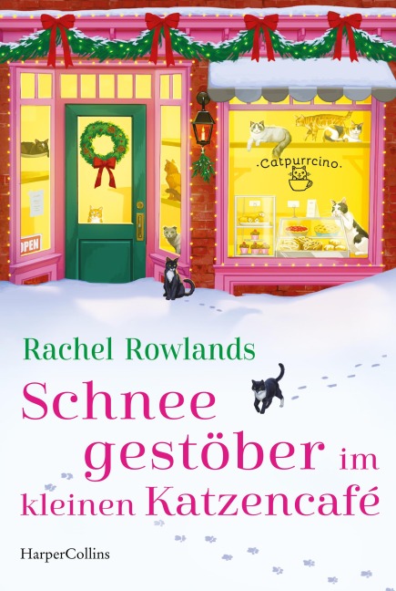 Schneegestöber im kleinen Katzencafé - Rachel Rowlands