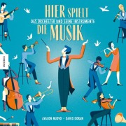 Cover-Bild zum Titel 'Hier spielt die Musik. Das Orchester und seine Instrumente' von 'Avalon Nuovo'