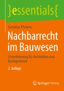 Cover-Bild zum Titel 'Nachbarrecht im Bauwesen' von 'Cornelius Pfisterer'
