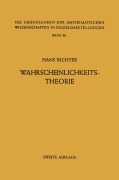 Cover-Bild zum Titel 'Wahrscheinlichkeitstheorie' von 'Hans Richter'
