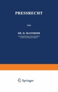 Pressrecht - H. Mannheim