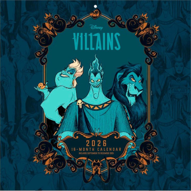 DISNEY VILLAINS - Broschürenkalender im Format 30 x 30 - 