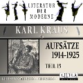 Cover-Bild zum Titel 'Aufsätze 1914-1925 - Teil 15' von 'Karl Kraus'