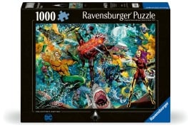 Cover-Bild zum Titel 'Erwachsenenpuzzle 1000 Teile - Justice League - Aquaman' von ''