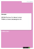 Cover-Bild zum Titel 'Möglichkeiten des integrierten Wasserresourcenmanagements' von ''