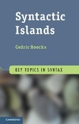 Cover-Bild zum Titel 'Syntactic Islands' von 'Cedric Boeckx'