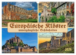 Europäische Klöster - unvergängliche Schönheiten (Wandkalender 2026 DIN A3 quer), CALVENDO Monatskalender - Peter Roder