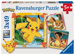 Cover-Bild zum Titel 'Kinderpuzzle 3x49 Teile - Pokémon - Pokémon' von ''