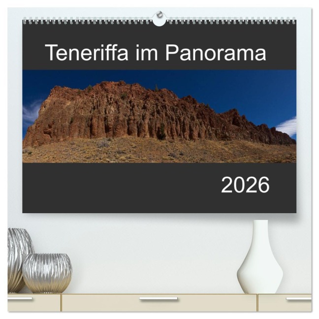 Teneriffa im Panorama (hochwertiger Premium Wandkalender 2026 DIN A2 quer), Kunstdruck in Hochglanz - Paul Linden