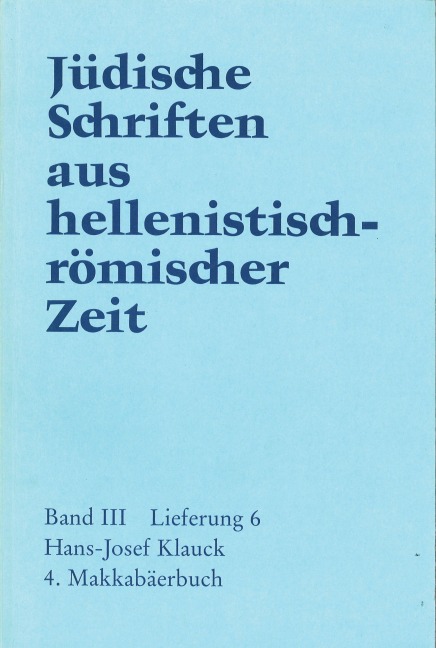 4.  Makkabäerbuch - Hans-Josef Klauck