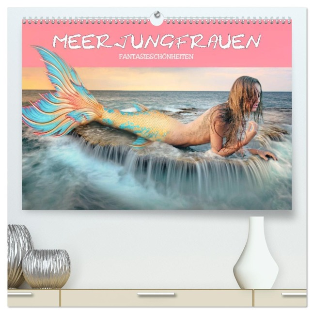 Meerjungfrauen - Fantasieschönheiten (hochwertiger Premium Wandkalender 2026 DIN A2 quer), Kunstdruck in Hochglanz - Liselotte Brunner-Klaus