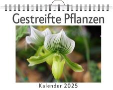 Cover-Bild zum Titel 'Gestreifte Pflanzen - (Wandkalender 2025, Kalender DIN A4 quer, Monatskalender im Querformat mit Kalendarium, das perfekte Geschenk)' von 'Isabella Frank'