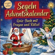 Cover-Bild zum Titel 'Segeln-Adventskalender: Quiz-Buch mit Fragen und Rätsel' von 'Schlauvento Interactive'