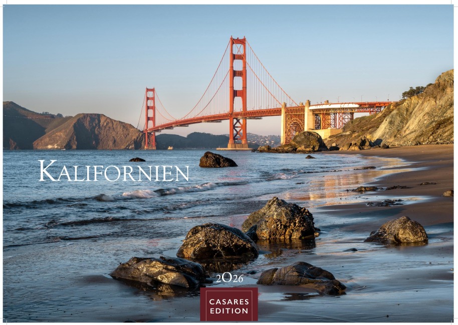 Kalifornien Kalender 2026 - Wandkalender | Fotokalender Nordamerika 24x35cm - Sonnenstaat pur: Strände, Städte & Naturwunder als stimmungsvolle Wanddeko erleben - 