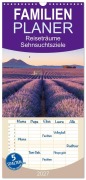 Cover-Bild zum Titel 'Familienplaner 2027 - Reiseträume - Sehnsuchtsziele rund um den Globus mit 5 Spalten (Wandkalender, 21 x 45 cm) CALVENDO' von 'Christine Büchler und Martin Büchler'
