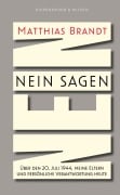 Cover-Bild zum Titel 'Nein sagen' von 'Matthias Brandt'