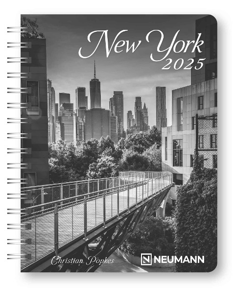 New York 2025 - Diary - Buchkalender - Taschenkalender - 16,5x21,6 - 