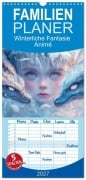 Cover-Bild zum Titel 'Familienplaner 2027 - Winterliche Fantasie Animé mit 5 Spalten (Wandkalender, 21 x 45 cm) CALVENDO' von 'Liselotte Brunner-Klaus'