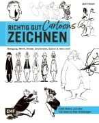 Cover-Bild zum Titel 'Richtig gut zeichnen - Cartoons' von 'Jack Hamm'