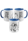 Cover-Bild zum Titel 'mug - books are better - inner blue' von ''