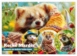 Cover-Bild zum Titel 'Kecke Marder. Charmante und niedliche Fashion-Ikonen (Wandkalender 2026 DIN A2 quer), CALVENDO Monatskalender' von 'Rose Hurley'