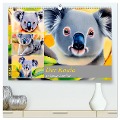 Der Koala 2024. Aschgrauer Beutelbär (hochwertiger Premium Wandkalender 2024 DIN A2 quer), Kunstdruck in Hochglanz - Steffani Lehmann