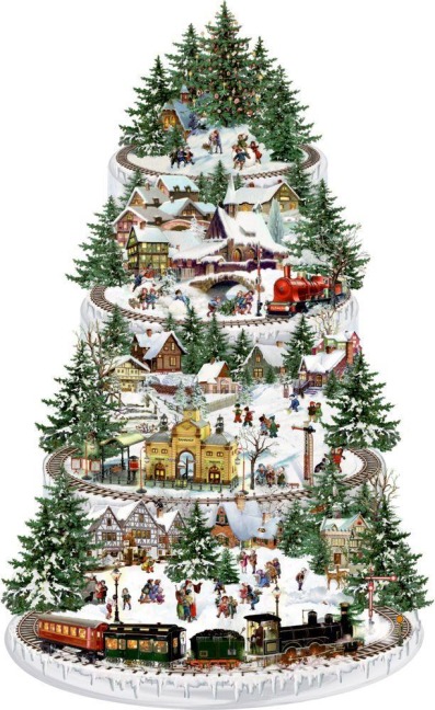 A3-Wandkalender Eisenbahn-Tanne - 
