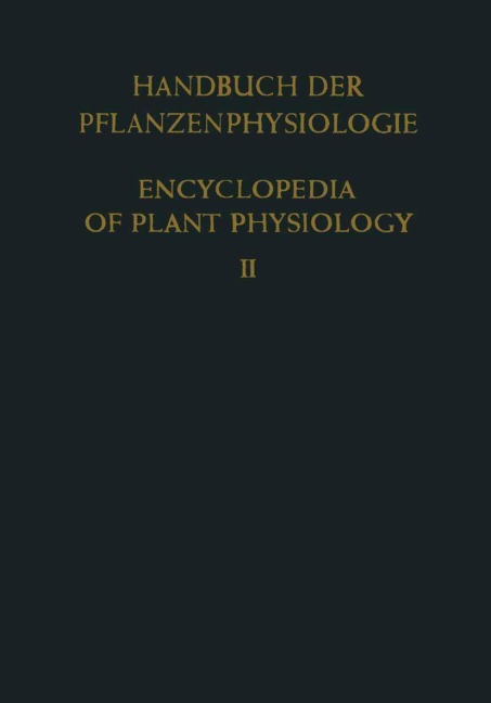 Allgemeine Physiologie der Pflanzenzelle / General Physiology of the Plant Cell - 