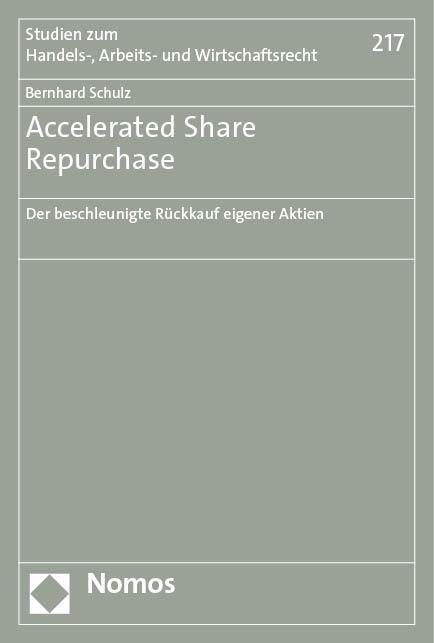 Accelerated Share Repurchase - Bernhard Schulz